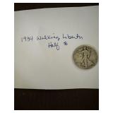 1934 Walking Liberty Half $