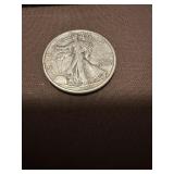 1943 Walking Liberty silver half dollar