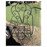 Heavy iron outdoor barstool
