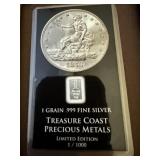 1 Grain of .999 Fine Silver