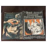 Pair of  Old paper Songbooks