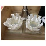 Pair of candleholders