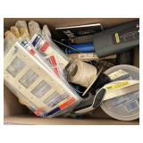 Box of misc garage items