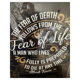 Metal Fear of Life sign