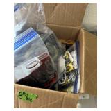 Box of misc fishing items