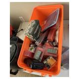 Tub of misc fishing items