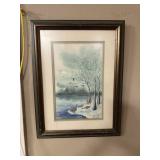 Framed Watercolor picture