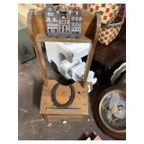 Wooden decorative shelf