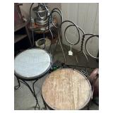 Pair of Ice Cream chairs-iron