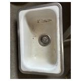 18" Cast iron sink