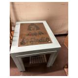 Burlap decor table top