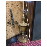 Large brass lamp