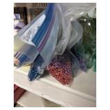 Bags of misc beads