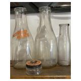MIsc milk bottles