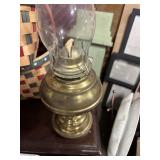 Brass oil lamp base