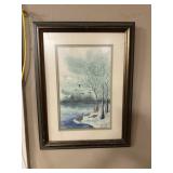 Framed Watercolor picture
