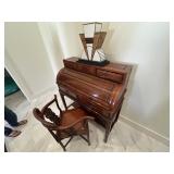 Ladies Roll top desk and chair only