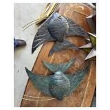 Pair of metal Fish