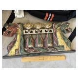 Handpainted wooden decor