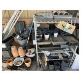 Misc planters and trays