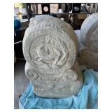 Antique Asian hand-carved stone architectural