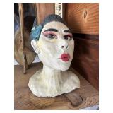 Handpainted plaster head