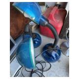 Pair of adjustable desk lamps