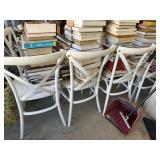 Lot of 6 white chairs only