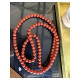 Red glass ladies necklace