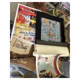 Misc lot of linen an dpaper