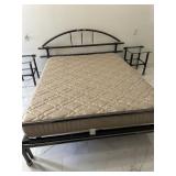 Queen size bed w/mattress-clean