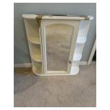 Wall shelf with mirror