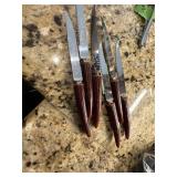 Vintage set of knives