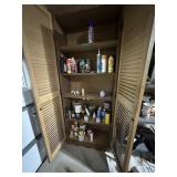 Misc contents of garage cabinet only