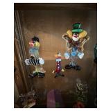 Clown glass art