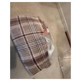 Brown-plaid blanket-vintage