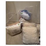 Misc pillows and linens lot