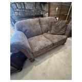 Gray loveseat couch