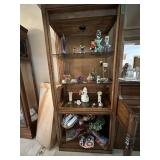 6ft Oak lighted curio only