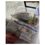 Tub of misc fishing items