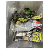 Tub of misc fishing items