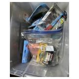 Tub of misc fishing items