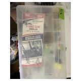 MIsc fishing lures w/organizer