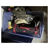 Tub of misc shop items