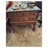 Pair of wooden lamp tables