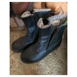 Mens zip up boots
