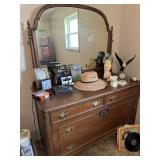 Wooden Dresser with mirror only-nice