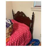 Wooden twin bed-clean