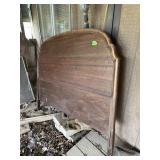 Full size wooden bed