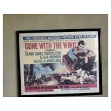 Framed Gone with the Wind movie poster
